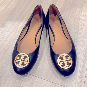 Tory Burch Benton Napa Ballet Flats Size 8